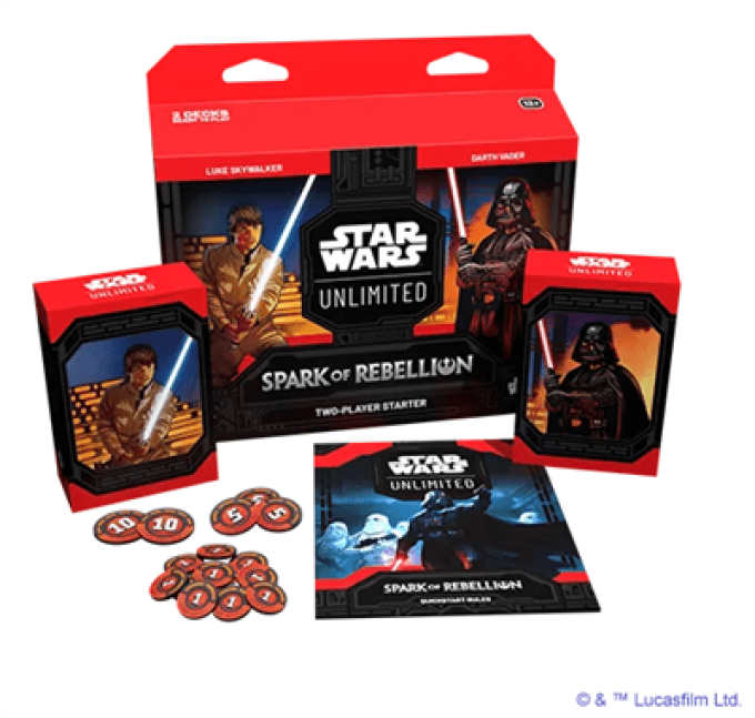 Star Wars Unlimited : Spark of Rebellion - two players starter