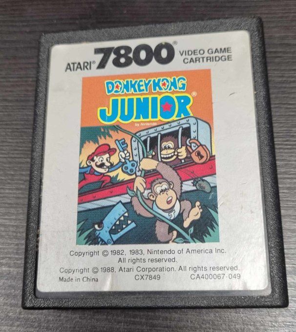 Jeu Atari 7800 occasion cartouche seule Donkey Kong Junior