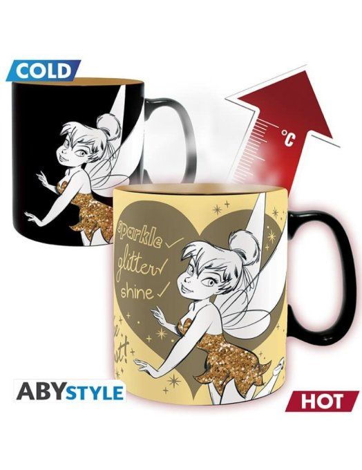 Disney - Mug Heat Change 460ml - Clochette Paillettes