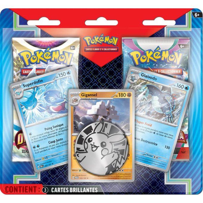 Pokémon TCG - Pack Promo 2 boosters + 3 cartes promos 2024 - FR