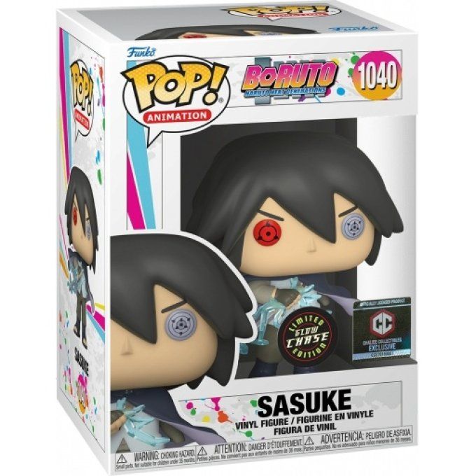 Funko POP Boruto 1040 Sasuke exclusive chase gitd (stickers special edition)