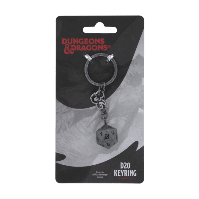 Porte clé donjons & dragons D20 metal