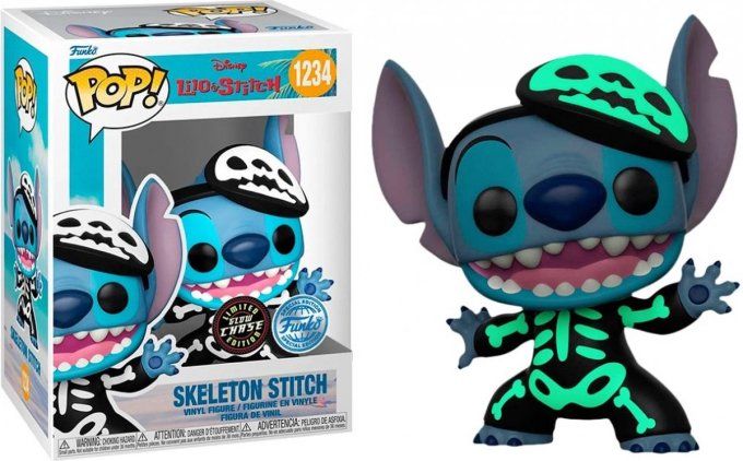Funko POP - Lilo & Stitch - Skeleton Stitch 1234 special edition - Chase version