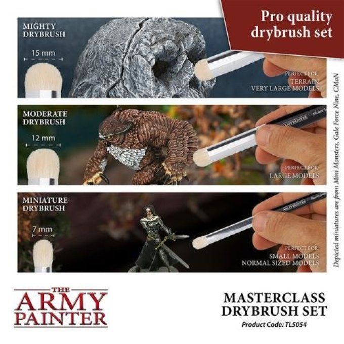 Pinceaux - The Army Painter - Masterclass Drybrush Set