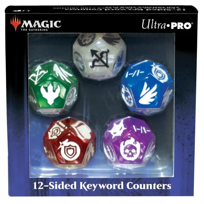 UP - 12 sided Keyword Counters for Magic: The Gathering