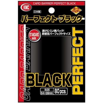Sleeves - KMC - Card Barrier Perfect Black 80x size 64x89mm