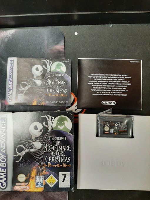 Jeu Game Boy Advance - Tim Burton's The Nightmare Before Christmas: The Pumpkin KIng EUR - En boite