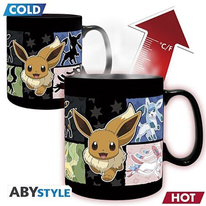 Pokémon - Mug Heat change 460ml - évoli