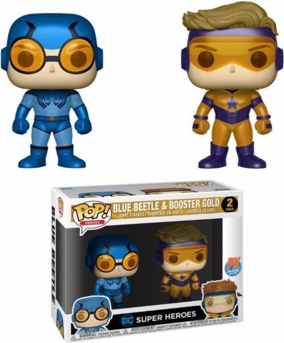 Funko POP Blue beetle & booster gold PX previews