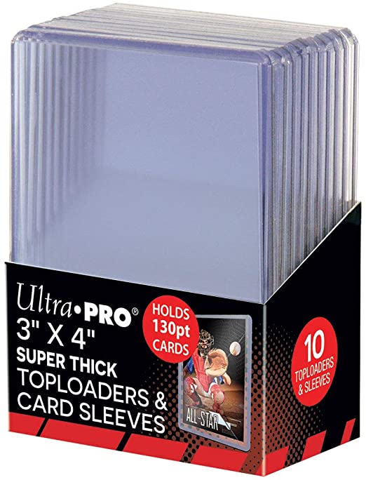 Sleeves - Ultra Pro 3 X 4 Super Thick 130PT Toploader with Thick 10ct