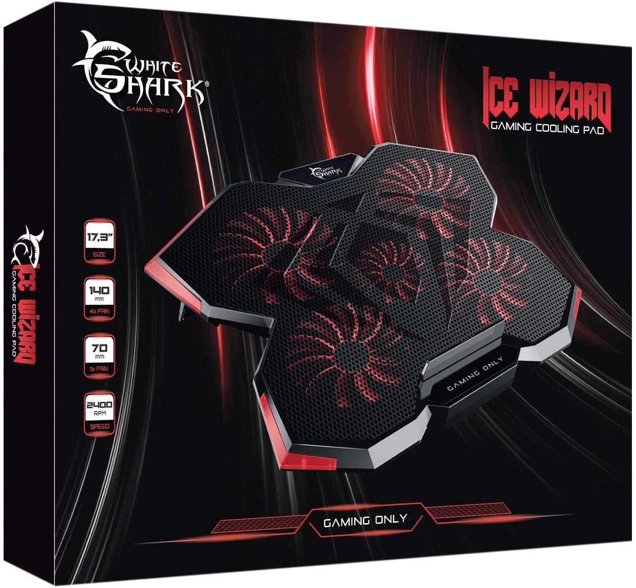 Refroidisseur White Shark Gaming COOLING PAD  Ice Wizard GCP-29