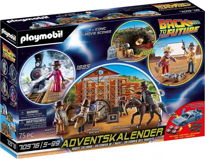 Playmobil - Calendrier de l'Avent Back to The Future Part III