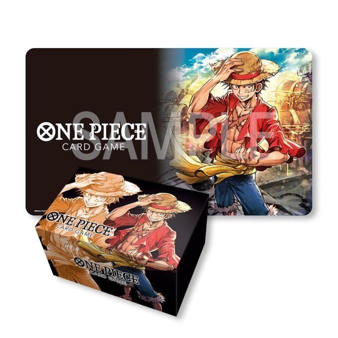 One Piece Card Game - Playmat / Tapis de jeu et Boîte de rangement - Monkey.D.Luffy