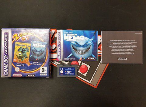 Jeu Game Boy Advance Le Monde de Nemo & Monstres & Cie 