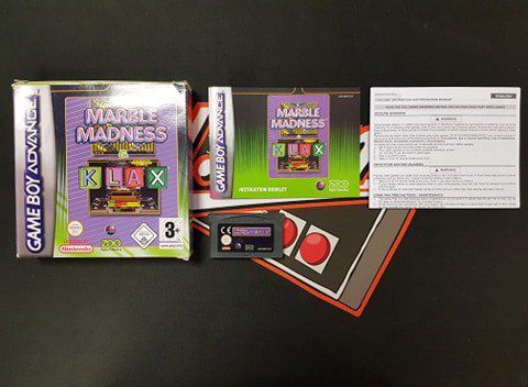 Jeu Game Boy Advance Marble Madness & Klax