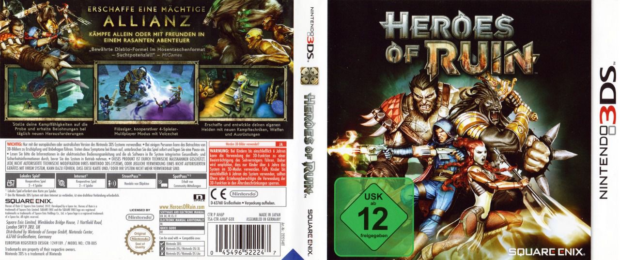 Jeu 3DS Heroes of Ruin Occasion 
