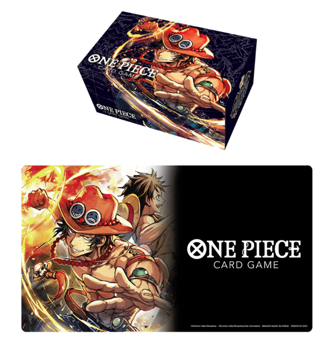 One Piece Card Game: Playmat and Storage Box Set - Portgas.D.Ace