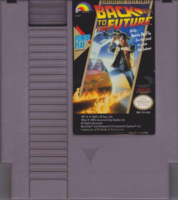 jeu NES Back to the future USA en loose