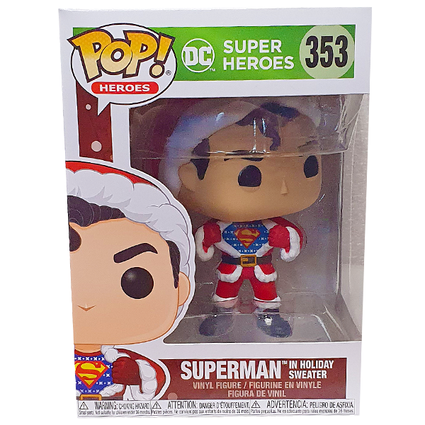 Funko POP ! - DC Super Heroes 353 - Superman In Holiday Sweater
