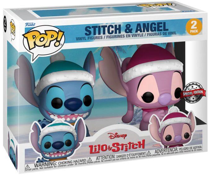 Funko POP Disney Lilo & Stitch 2-pack Stitch & Angel Holiday