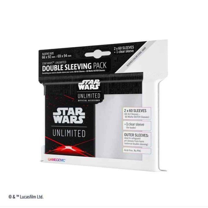 Star Wars Unlimited - Double Sleeving Pack Red (60 Sleeves + 60 Outer Sleeves) 