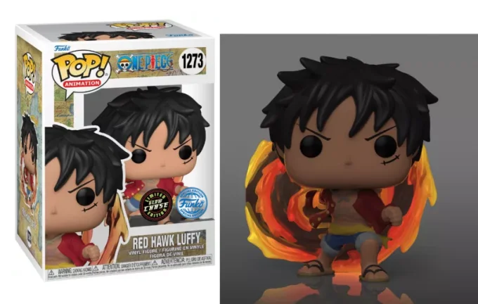 Funko Pop! - One Piece - Red Hawk Luffy 1273 - Special Edition Glow Chase 
