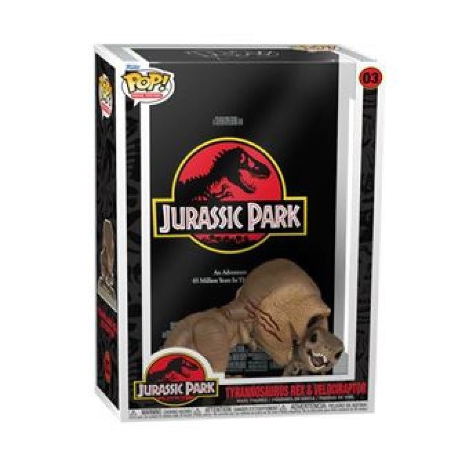 Funko Pop! Movie Poster - Jurassic Park - Tyrannosaurus rex and Velociraptor 03