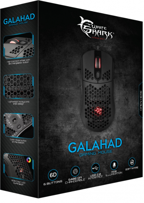 Souris - White Shark - Gaming Mouse Galahad 