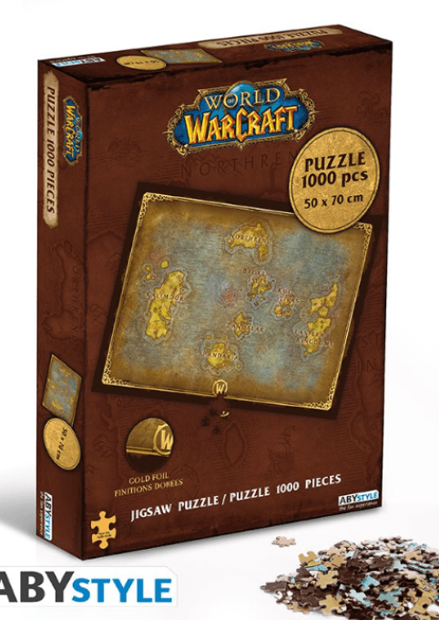 WORLD OF WARCRAFT - Puzzle 1000  pièces - Carte d'Azeroth