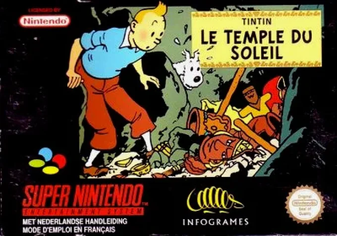 Jeu SNES - Tintin: Le temple du soleil EUR - En Loose