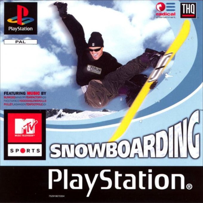Jeu PS1  MTV sports snowboarding