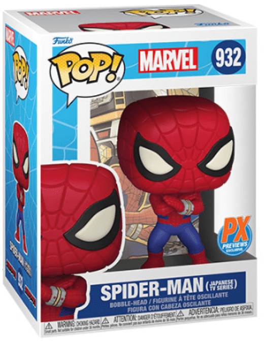 POP! Spider-Man: Japanese TV Series- Spider-Man Vinyl Figure #932 Preview Exclusives