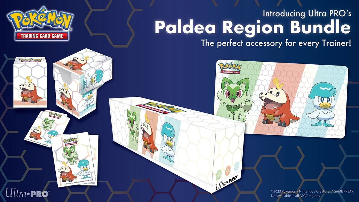 Playmat + Sleeves + Deck Box + Rangement - UP - Pokémon - Paldea Region  First Partner Bundle - Sodgames