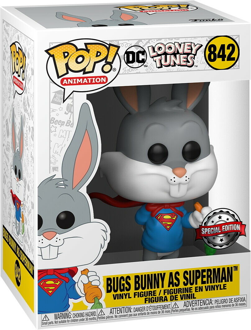 Funko Pop Bugs Bunny as Superman 842 Looney Tunes
