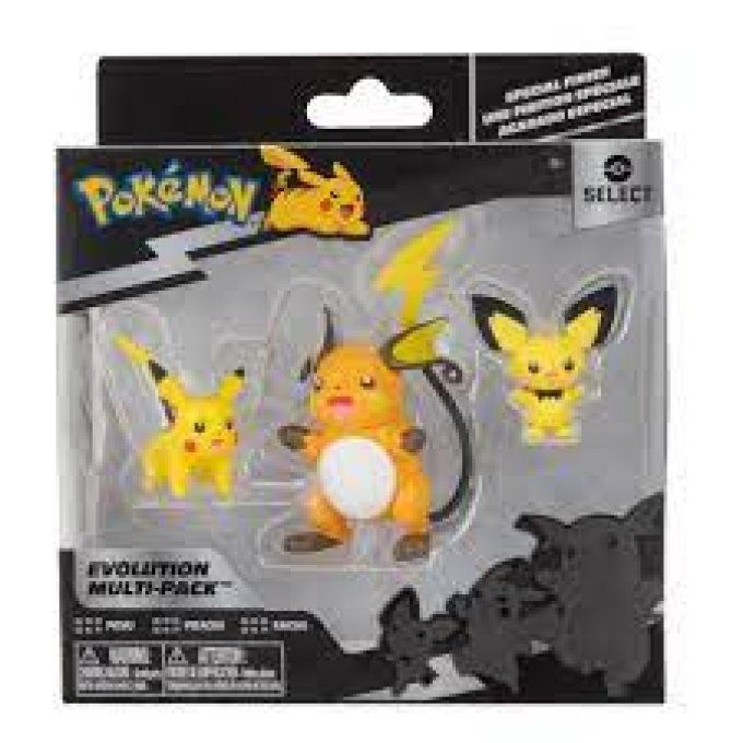 Pokemon - Pichu, Pikachu, Raichu - Multipack Evolution